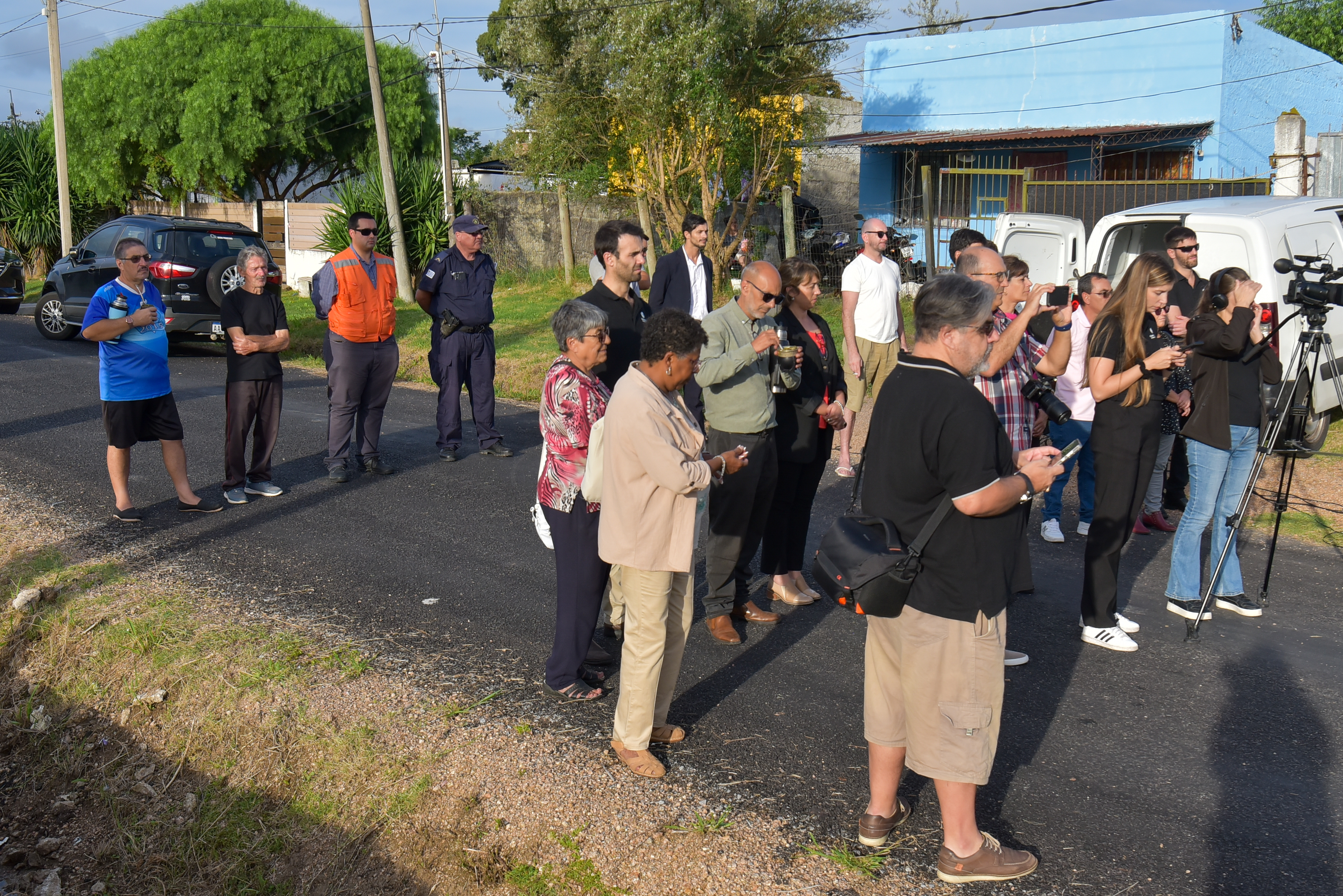 Inauguración de obras de infraestructura vial e hidráulica en el barrio San Francisco del Municipio 18 de Mayo
