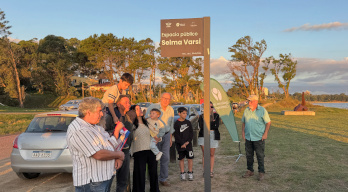Inauguración del espacio público Selma Varsi en Atlántida