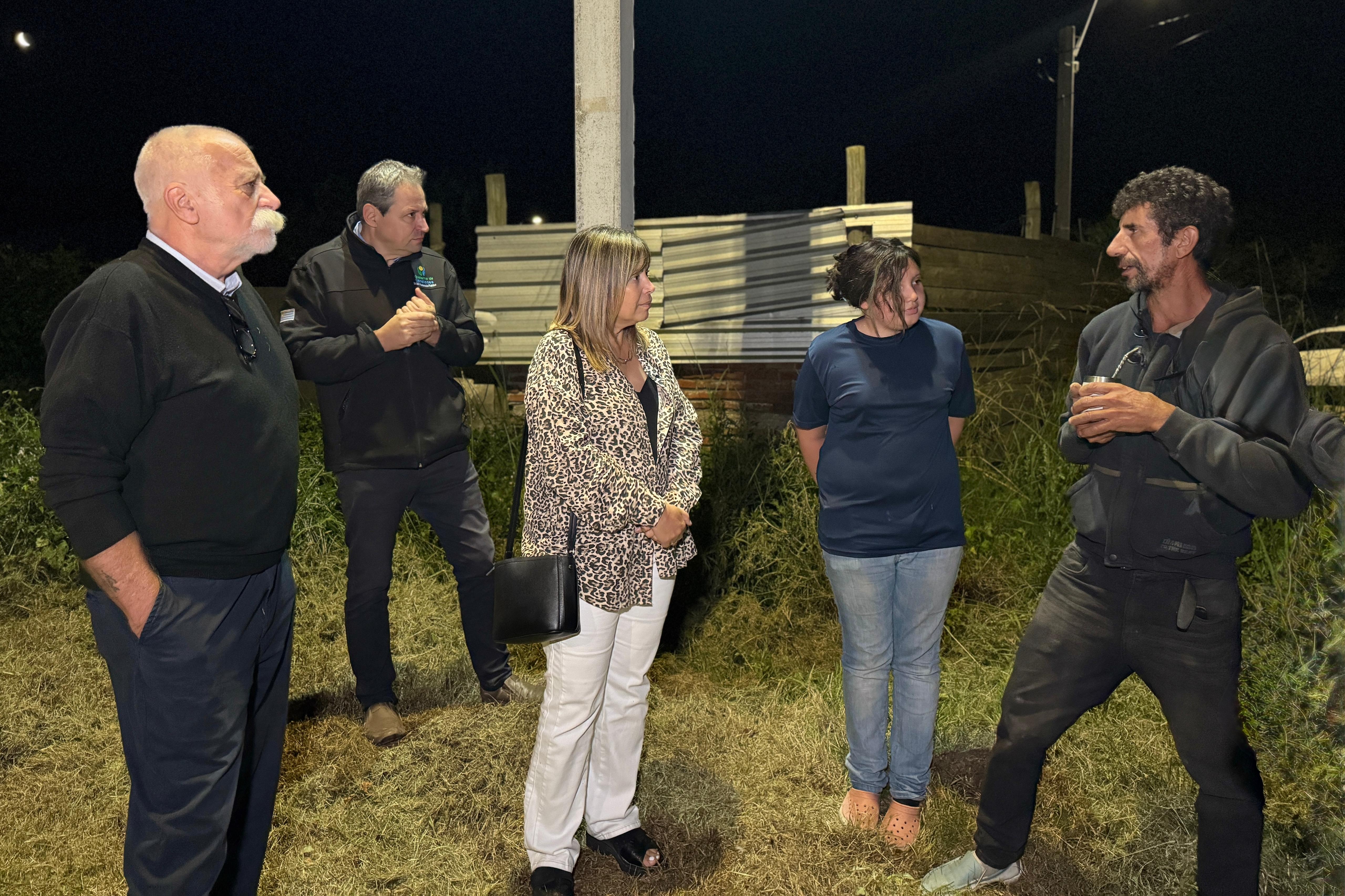 Inauguración de luminarias en Pinamar