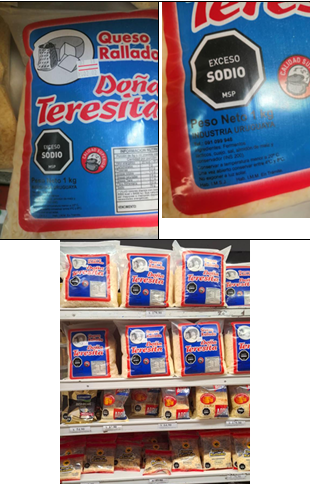 Queso rallado adulterado Doña Teresita