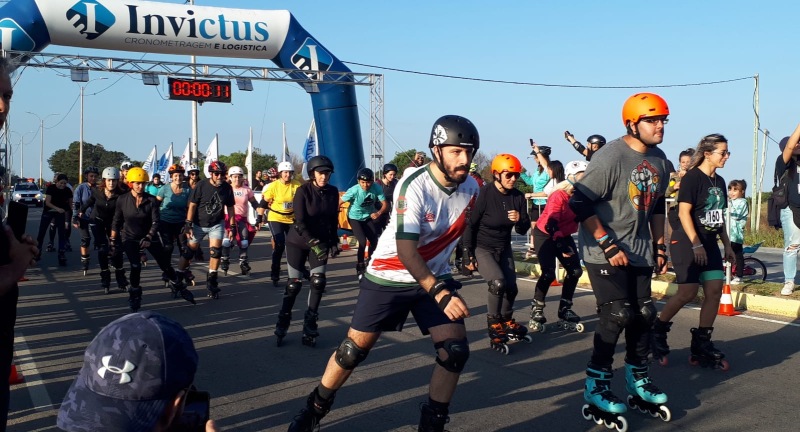 Se realizó la segunda carrera de rollers de Ciudad de la Costa