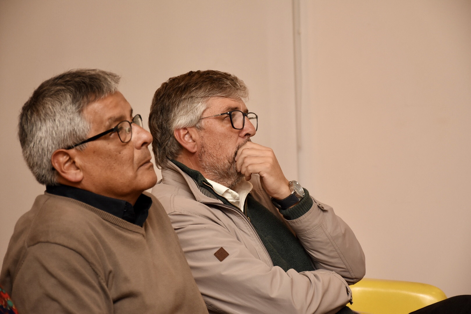 Alcalde de Canelones, Dario Pimienta y Alcalde de Las Piedras, Gustavo González, en el Conversatorio de derecho a la alimentación y seguridad alimentaria de Canelones Alcalde de Canelones, Dario Pimienta y Alcalde de Las Piedras, Gustavo González, en el Conversatorio de derecho a la alimentación y seguridad alimentaria de Canelones