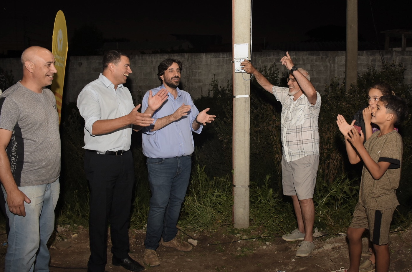 Inauguración de luminarias en La Paz Inauguración de luminarias en La Paz