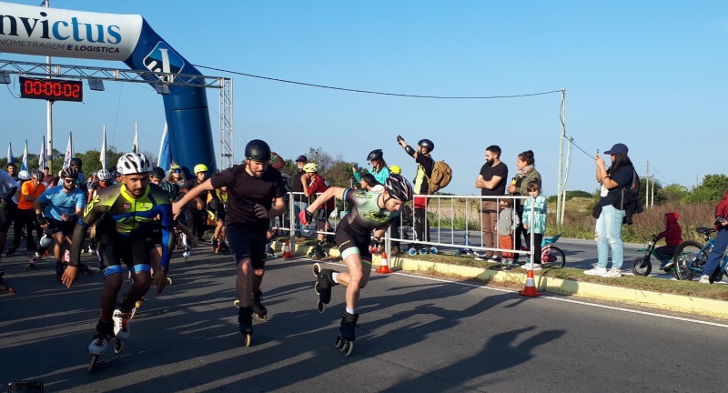 Se realizó la segunda carrera de rollers de Ciudad de la Costa