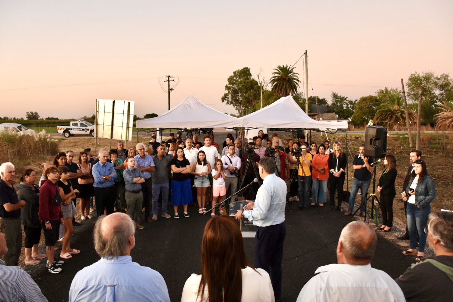 Inauguración de obra de pavimentación en Camino Paso del Medio Inauguración de obra de pavimentación en Camino Paso del Medio