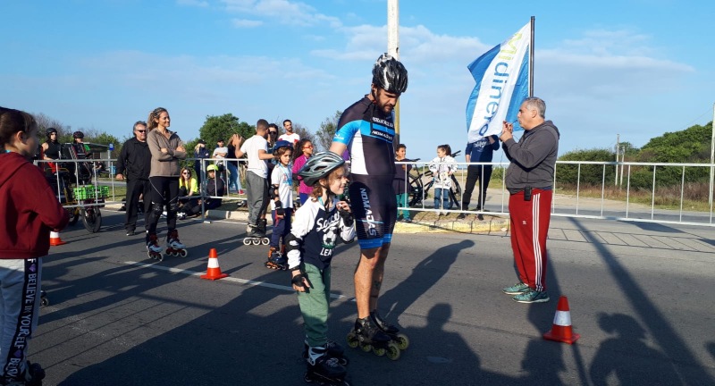 Se realizó la segunda carrera de rollers de Ciudad de la Costa