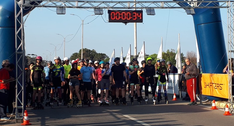 Se realizó la segunda carrera de rollers de Ciudad de la Costa