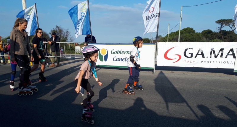 Se realizó la segunda carrera de rollers de Ciudad de la Costa