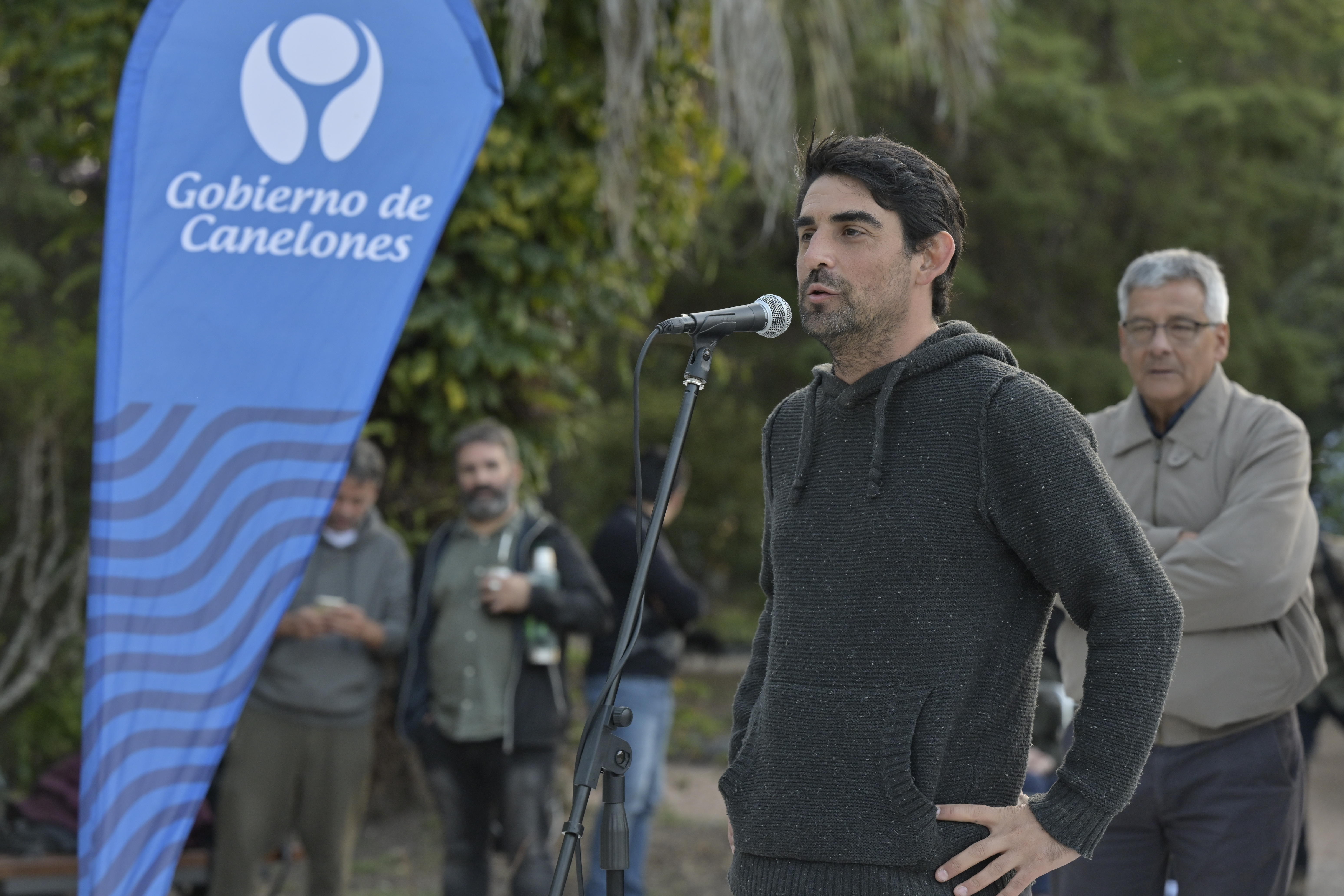 El responsable del Patio Cultural de Canelones, Manuel Falero, en la apertura del Patio Cultural de Canelones El responsable del Patio Cultural de Canelones, Manuel Falero, en la apertura del Patio Cultural de Canelones