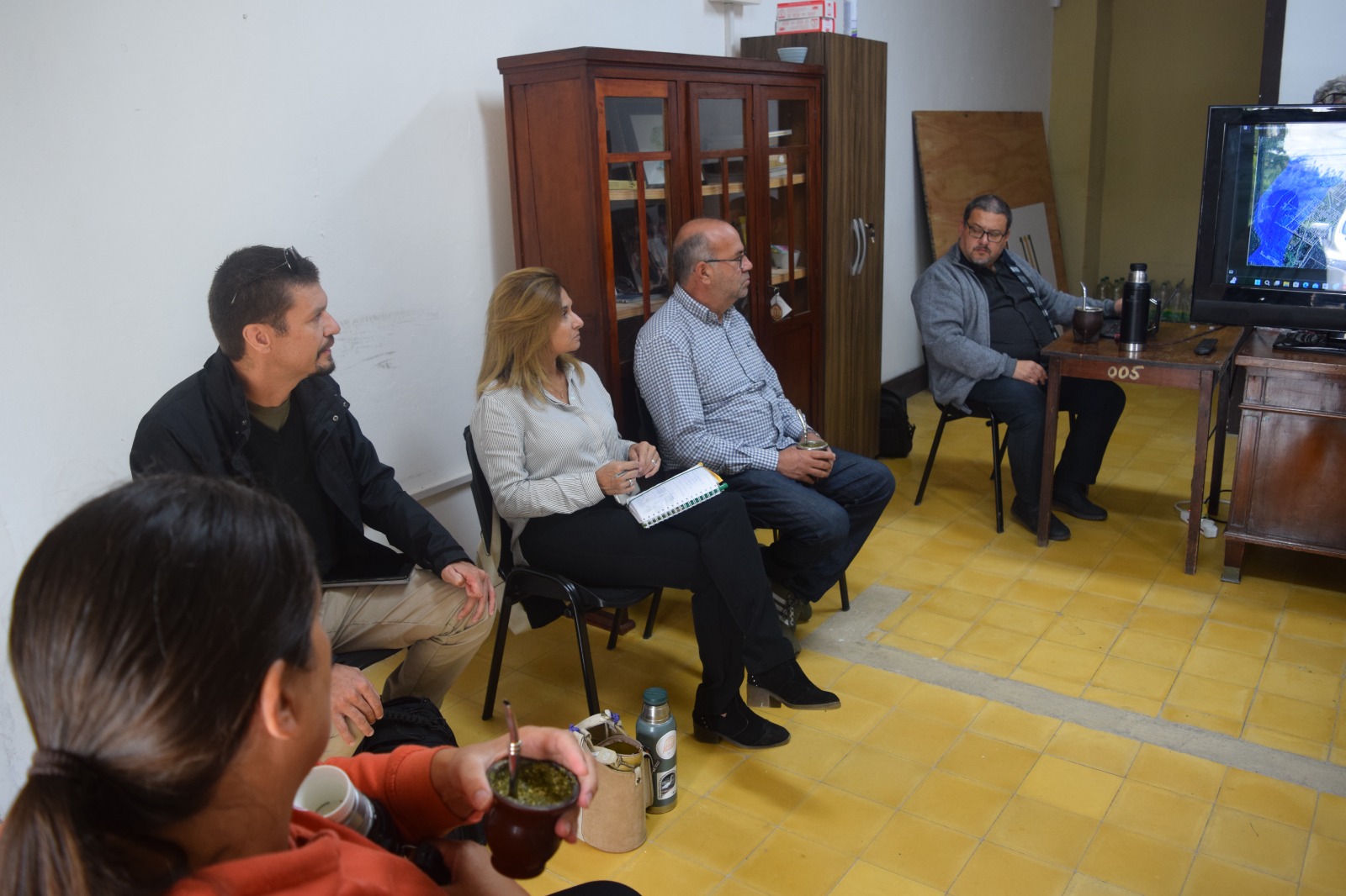 Reunión del CECOED en Aguas Corrientes
