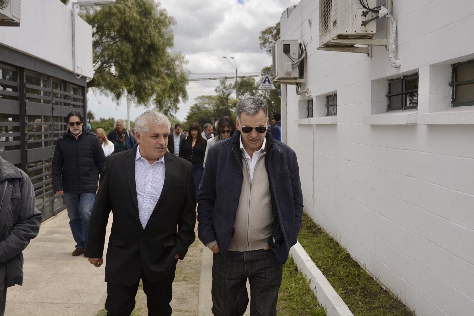 Alcalde de Ciudad Liber Seregni, Liber Moreno, e Intendente de Canelones, Yamandú Orsi