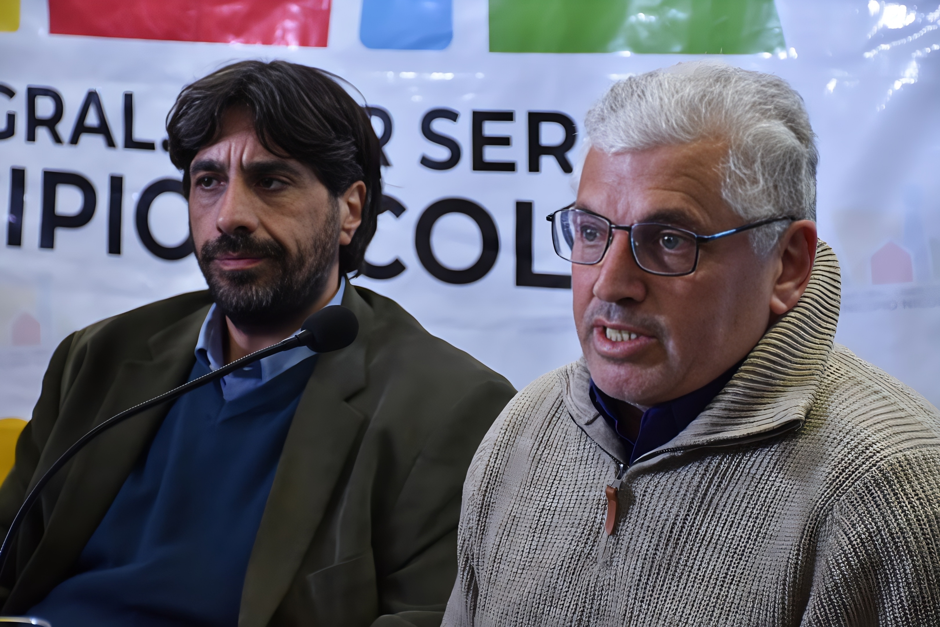 Alcalde del Municipio Nicolich, Liber Moreno durante su oratoria Alcalde del Municipio Nicolich, Liber Moreno durante su oratoria