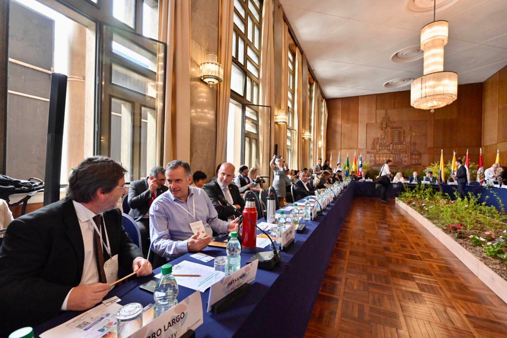 Asamblea de la XXVII Cumbre de Mercociudades realizada en la Sala Ernesto de los Campos de la Intendencia de Montevideo 