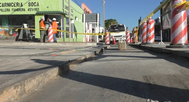 Badén de hormigón de 100 m² en Soca. Badén de hormigón de 100 m² en Soca.