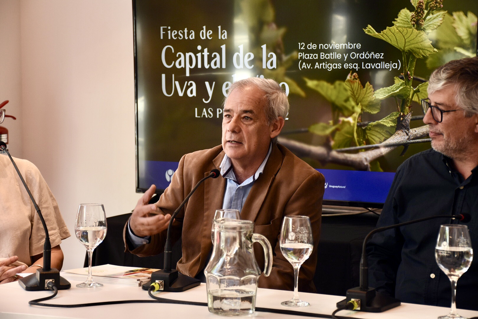 Director de Desarrollo Turístico, Horacio Yanes en el lanzamiento de la Fiesta de la Capital de la Uva y el Vino en Las Piedras