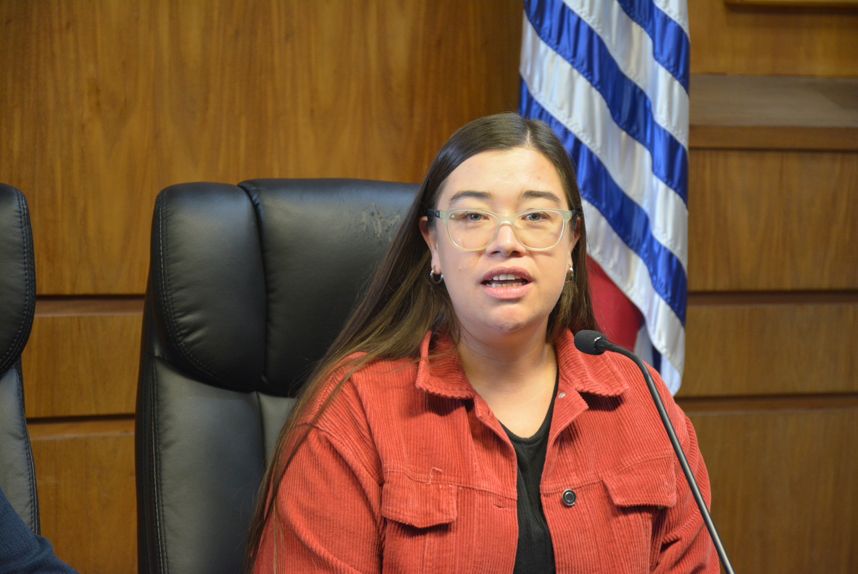 Secretaria del Interior del PIT-CNT, Mariana Píriz, en el lanzamiento del Día Nacional del Trabajador y la Trabajadora Rural, que se celebrará en Canelones. Secretaria del Interior del PIT-CNT, Mariana Píriz, en el lanzamiento del Día Nacional del Trabajador y la Trabajadora Rural, que se celebrará en Canelones.