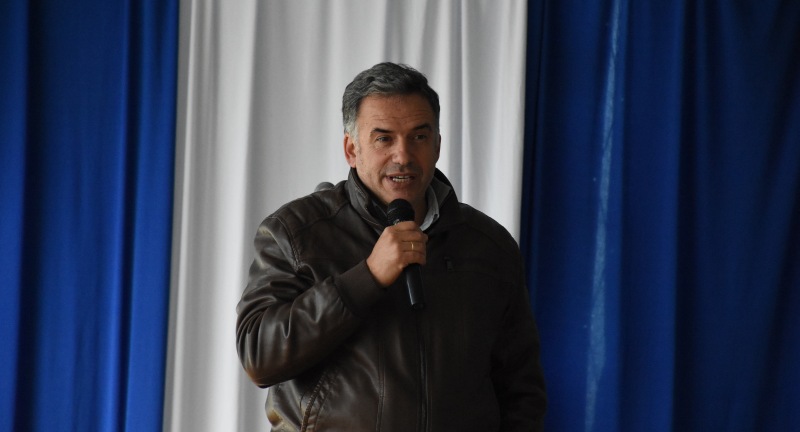 Oratoria del Intendente de Canelones, Yamandú Orsi, en la planta de Urulact por el Día del Trabajador de la Industria Láctea. Oratoria del Intendente de Canelones, Yamandú Orsi, en la planta de Urulact por el Día del Trabajador de la Industria Láctea.