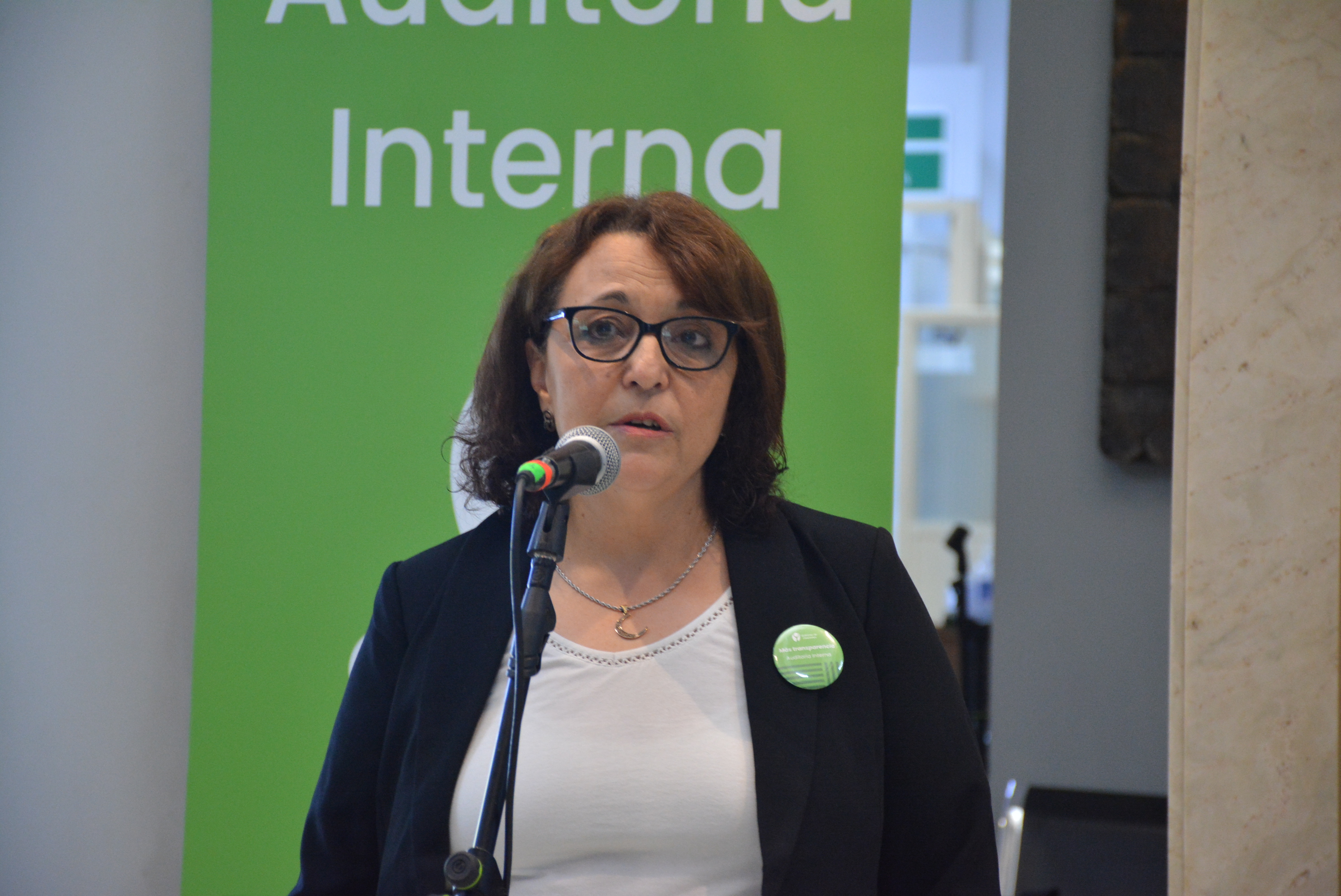 Contadora Auditora del Gobierno de Canelones, Jaqueline Kizirián, en la actividad por el mes de la Concientización de la Auditoría Interna Contadora Auditora del Gobierno de Canelones, Jaqueline Kizirián, en la actividad por el mes de la Concientización de la Auditoría Interna