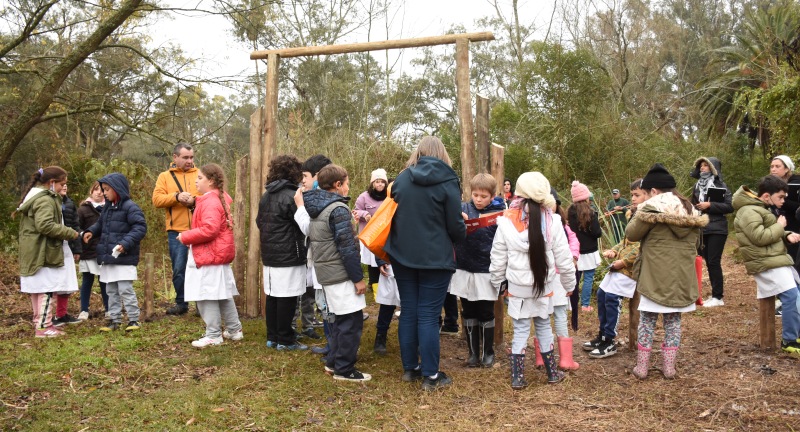 Inauguración de Sendero de Intrepretación Ambiental Canelón Chico en el Parque Artigas de la capital canaria.