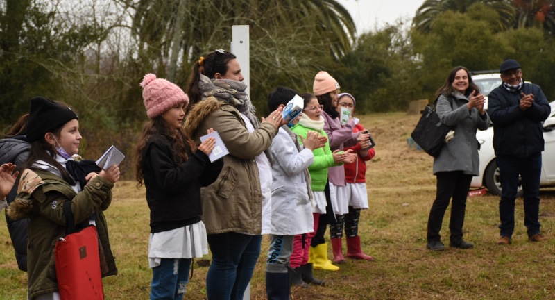 Inauguración de Sendero de Intrepretación Ambiental Canelón Chico en el Parque Artigas de la capital canaria.