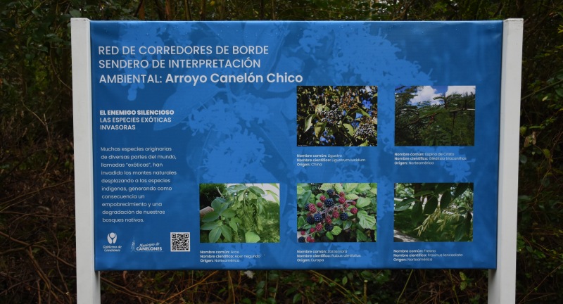 Inauguración de Sendero de Intrepretación Ambiental Canelón Chico en el Parque Artigas de la capital canaria.