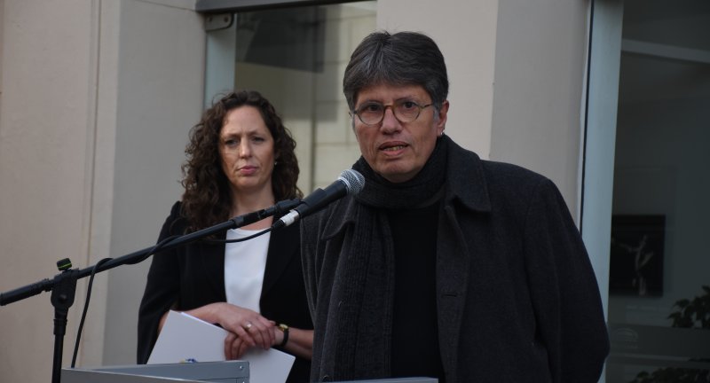 Director del Complejo Cultural Politeama, Jorge Schellemberg, en la declaración de ese edificio como monumento histórico nacional Director del Complejo Cultural Politeama, Jorge Schellemberg, en la declaración de ese edificio como monumento histórico nacional.