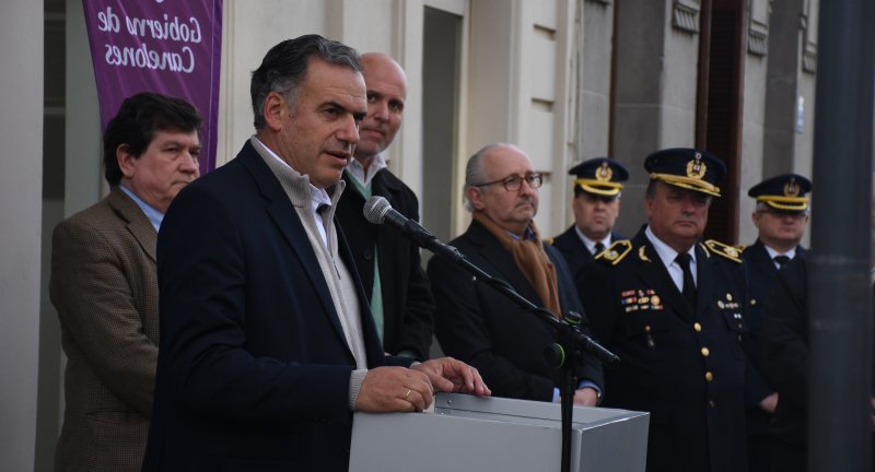 Intendente de Canelones, Yamandú Orsi, en la declaración del Complejo Cultural Politeama como patrimonio histórico nacional. Intendente de Canelones, Yamandú Orsi, en la declaración del Complejo Cultural Politeama como patrimonio histórico nacional.