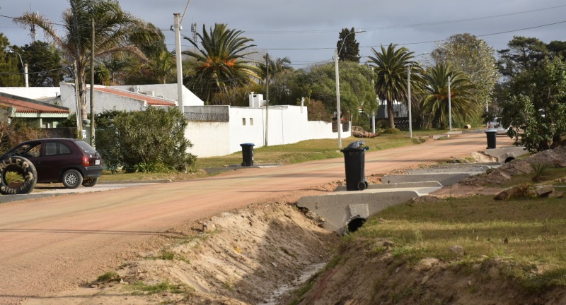 Obras en ejecución en calle Mar Sereno