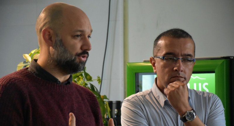Responsable del Área de Discapacidad, Federico Lezama junto al Director Ejecutivo de la Red de Empresas Inclusivas de Uruguay, Fernando Carotta Responsable del Área de Discapacidad, Federico Lezama junto al Director Ejecutivo de la Red de Empresas Inclusivas de Uruguay, Fernando Carotta