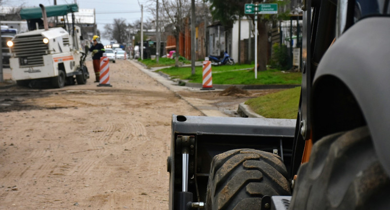 Se ejecutan obras de reacondicionamiento en barrio Centenario de Pando