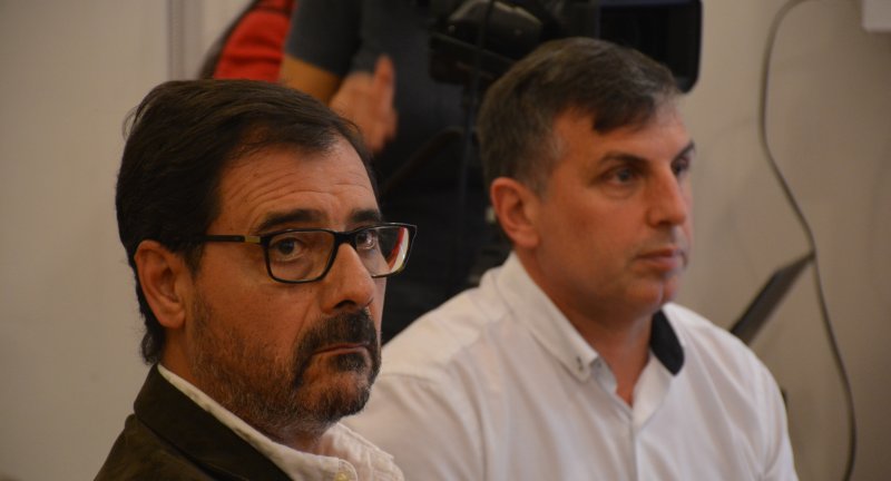 El Coordinador de Gabinete Social de Canelones, Alarico Rodríguez, y el Director de Descentralización del Gobierno de Canelones, Ruben Moreno, en el lanzamiento de la edición 2022 del programa 1000 Días de Igualdad El Coordinador de Gabinete Social de Canelones, Alarico Rodríguez, y el Director de Descentralización del Gobierno de Canelones, Ruben Moreno, en el lanzamiento de la edición 2022 del programa 1000 Días de Igualdad
