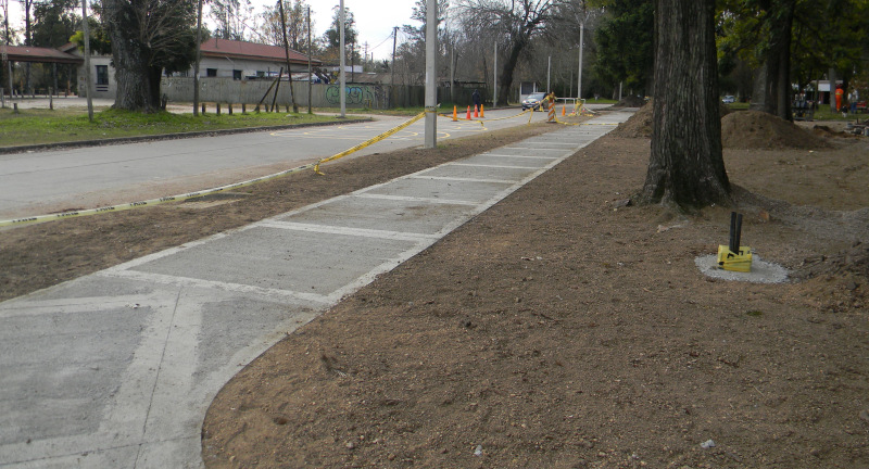 Se ejecutan obras de reacondicionamiento en plazoleta Legnani-Clavarino de Santa Lucía