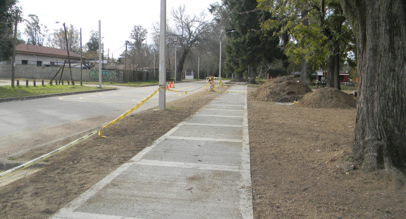 Se ejecutan obras de reacondicionamiento en plazoleta Legnani-Clavarino de Santa Lucía