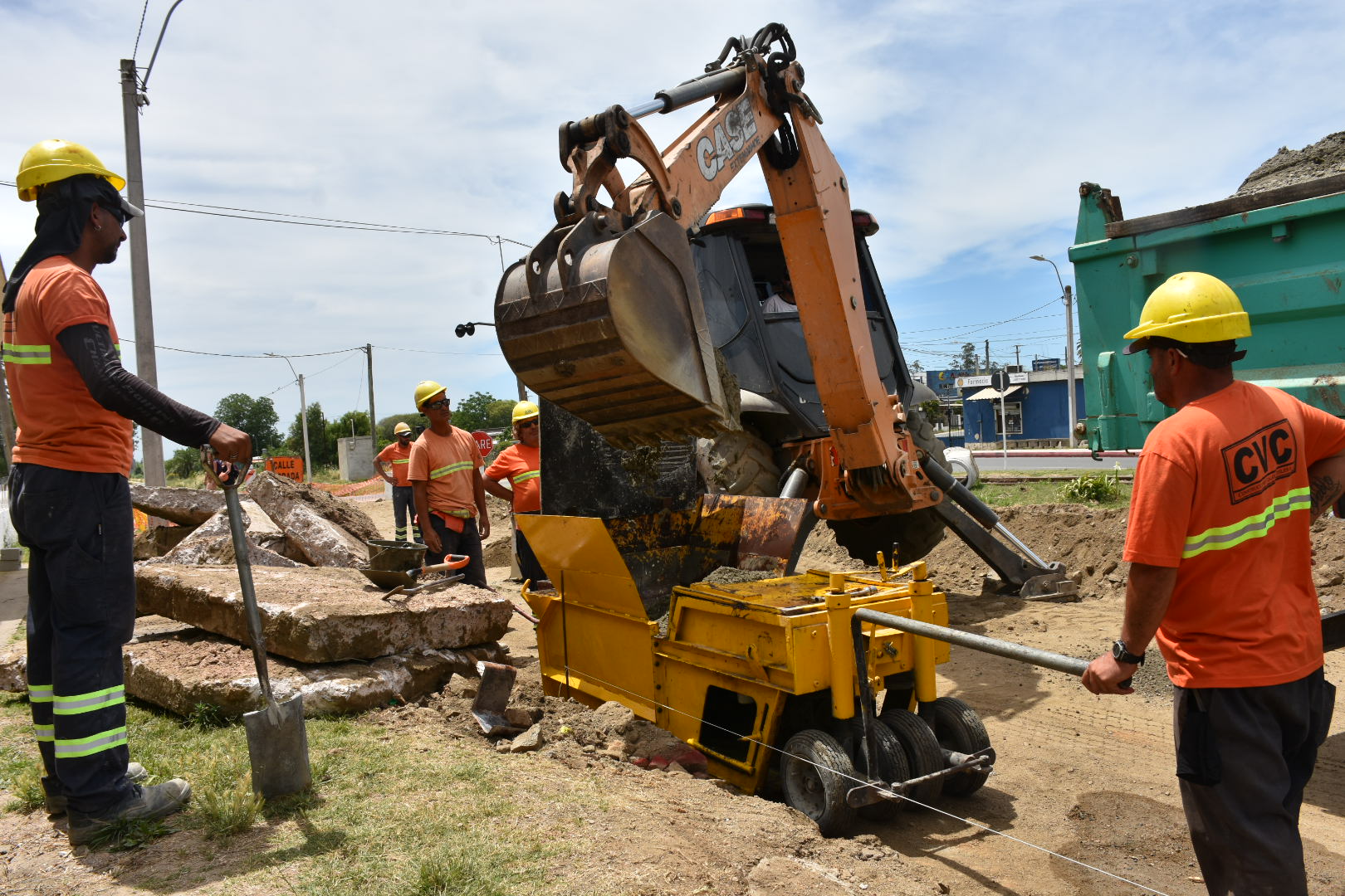 Empresa CVC realiza trabajos en Joaquín Suárez Empresa CVC realiza trabajos en Joaquín Suárez
