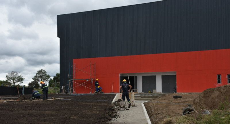 Las obras del Gimnasio Polideportivo de Ciudad de la Costa se desarrollan a buen ritmo Las obras del Gimnasio Polideportivo de Ciudad de la Costa se desarrollan a buen ritmo