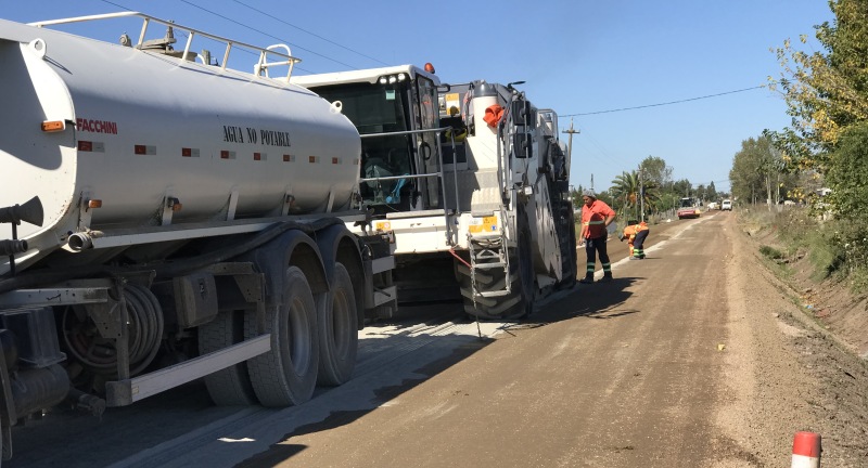 Obras en camino Paso del Medio del Municipio de Las Piedras