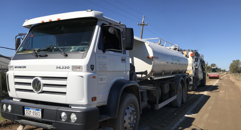 Obras en camino Paso del Medio del Municipio de Las Piedras