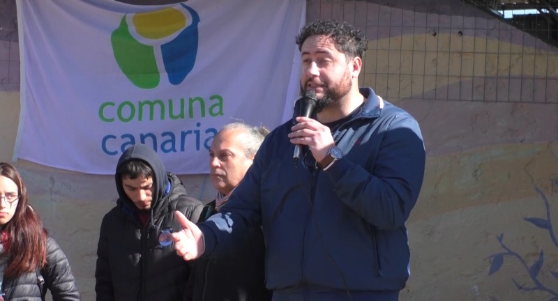 El Director General de la Agencia de Vivienda y Convivencia Ciudadana de la Intendencia, Rodrigo Amengual, en la inauguración de estación saludable en Cuchilla Alta El Director General de la Agencia de Vivienda y Convivencia Ciudadana de la Intendencia, Rodrigo Amengual, en la inauguración de estación saludable en Cuchilla Alta