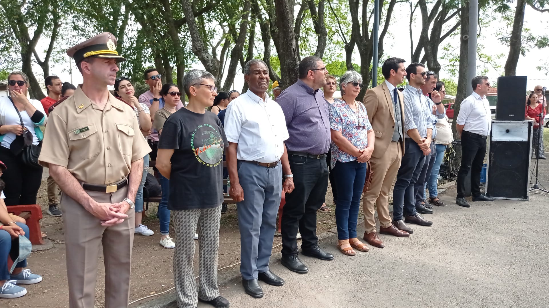 Autoridades en la conmemoración de los 133 años de Toledo