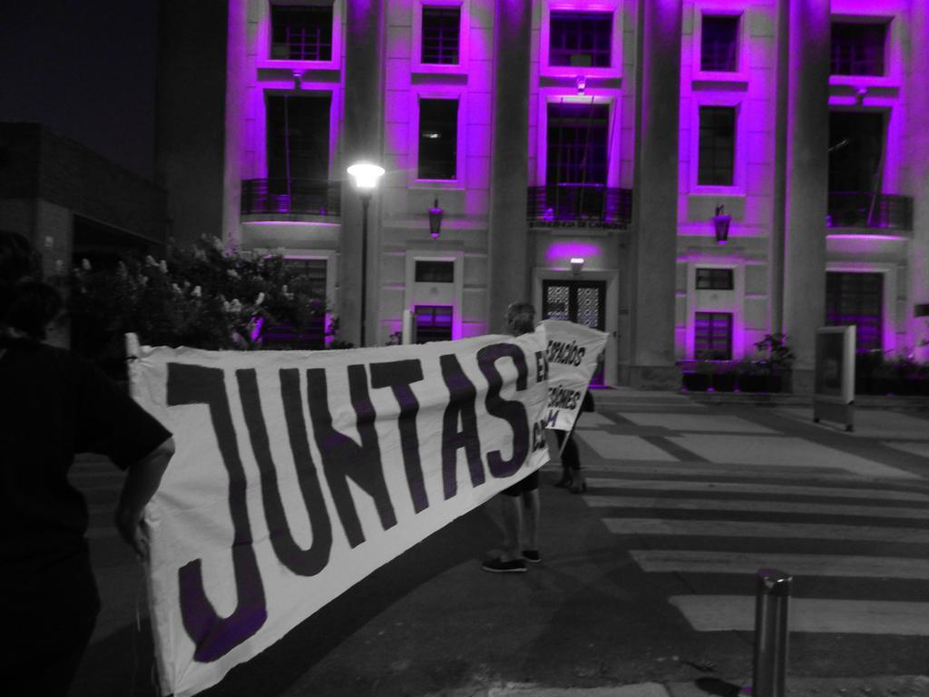 Marcha 8M en ciudad de Canelones