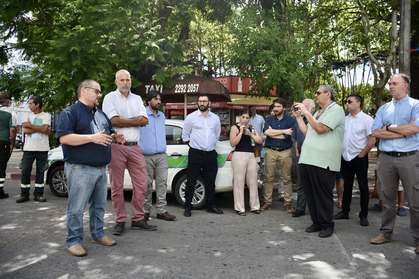 En la plaza Constitución de Pando, el Gobierno de Canelones presentó nuevo equipamiento para reciclaje