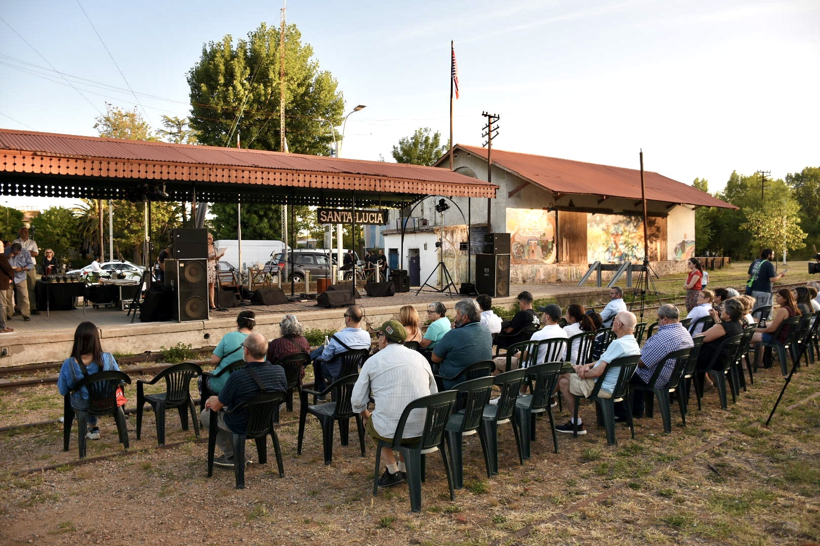 Se inauguró la restauración exterior de la estación de AFE en Santa Lucía Se inauguró la restauración exterior de la estación de AFE en Santa Lucía