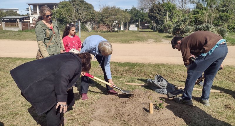 En el marco del plan Canelón, se plantaron 121 árboles en El Pinar