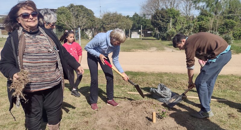 En el marco del plan Canelón, se plantaron 121 árboles en El Pinar