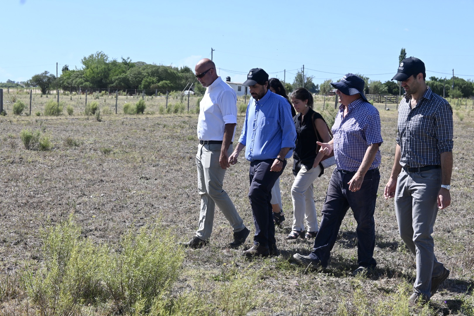 Autoridades visitaron la zona rural de la Ruta 107 para profundiza la asistencia a los productores rurales ante la problemática por el déficit hídrico 