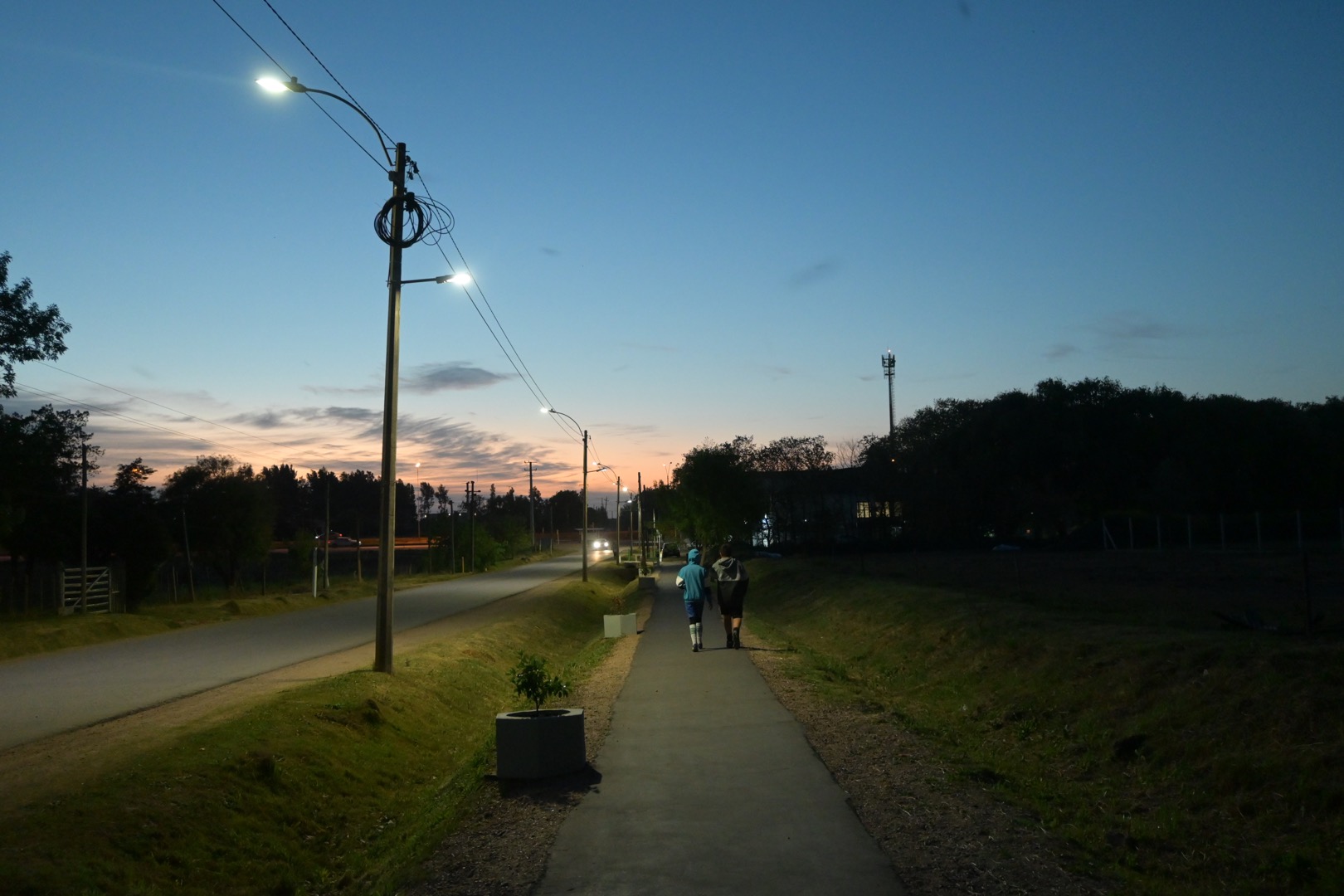 Senda peatonal en Juanicó Senda peatonal en Juanicó
