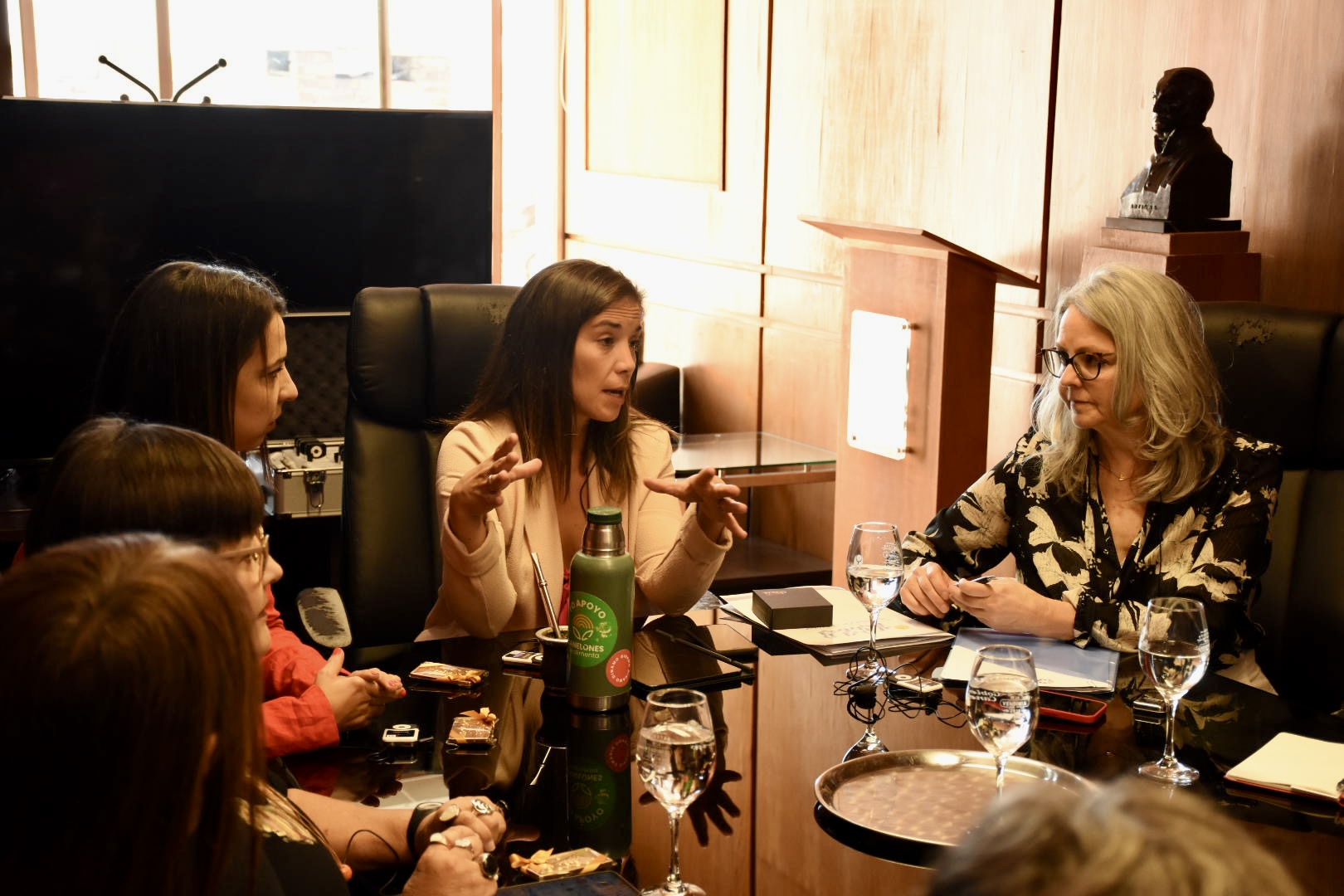 Reunión entre las mujeres lideresas que integran el equipo de gobierno de Canelones y el del condado de Loudoun Reunión entre las mujeres lideresas que integran el equipo de gobierno de Canelones y el del condado de Loudoun