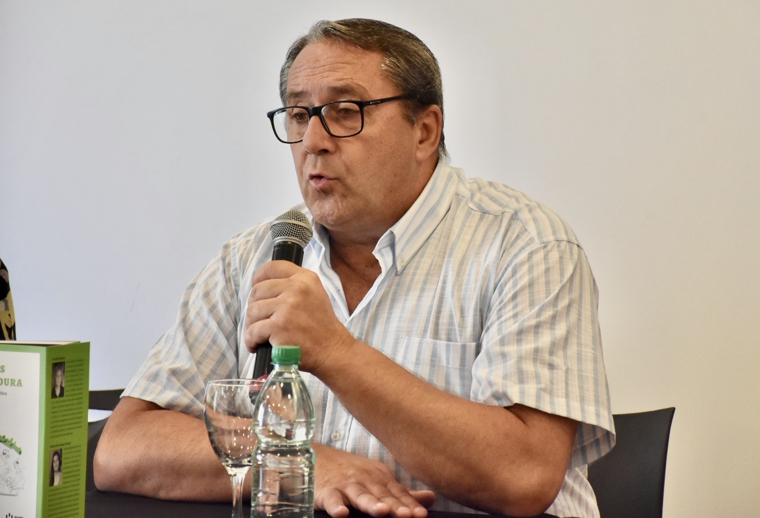 Director de la Secretaría de Derechos Humanos, Carlos Garolla, en la presentación del libro Infancias en Dictadura