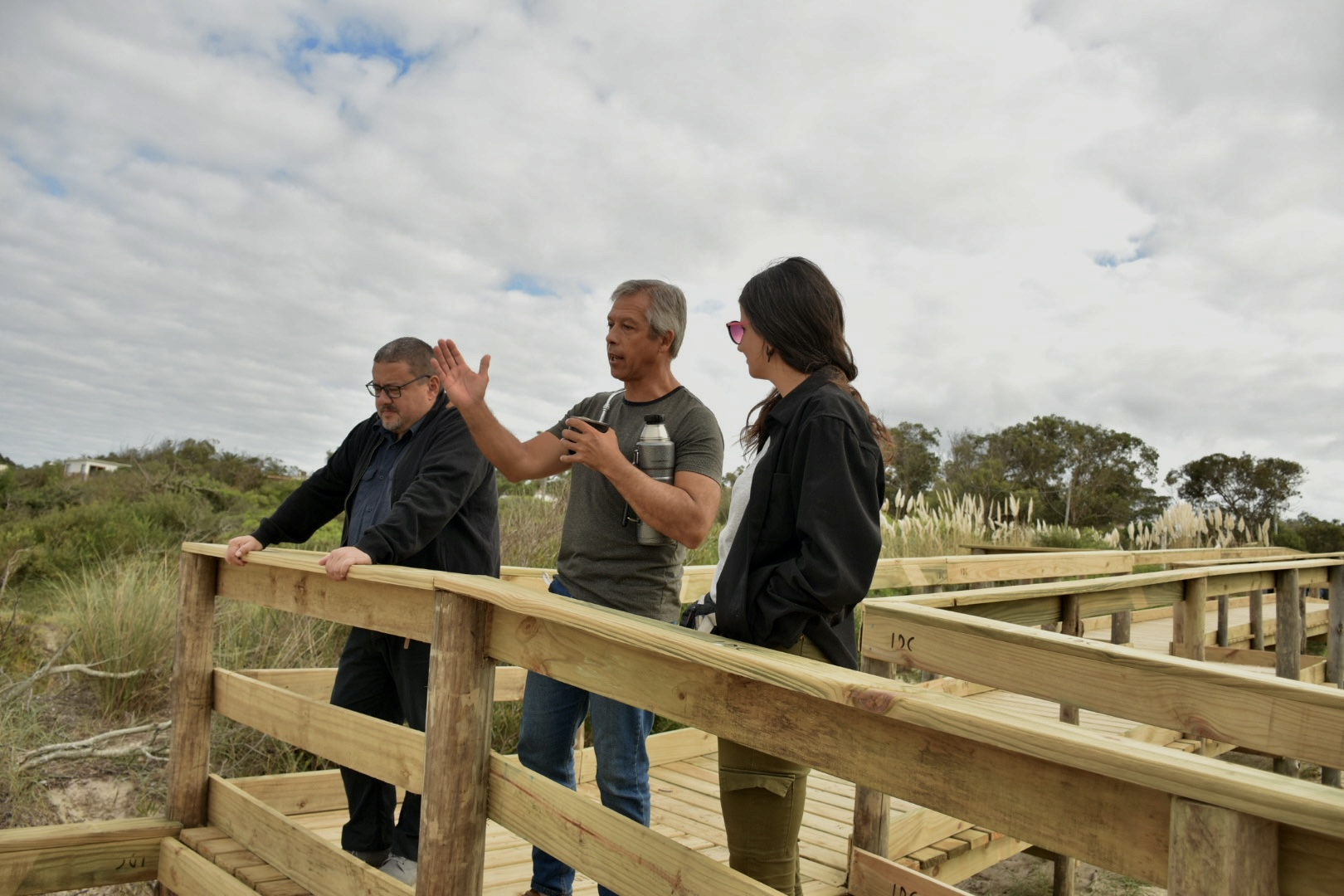 Una nueva bajada accesible en Balneario Sierras del Mar del municipio de La Floresta