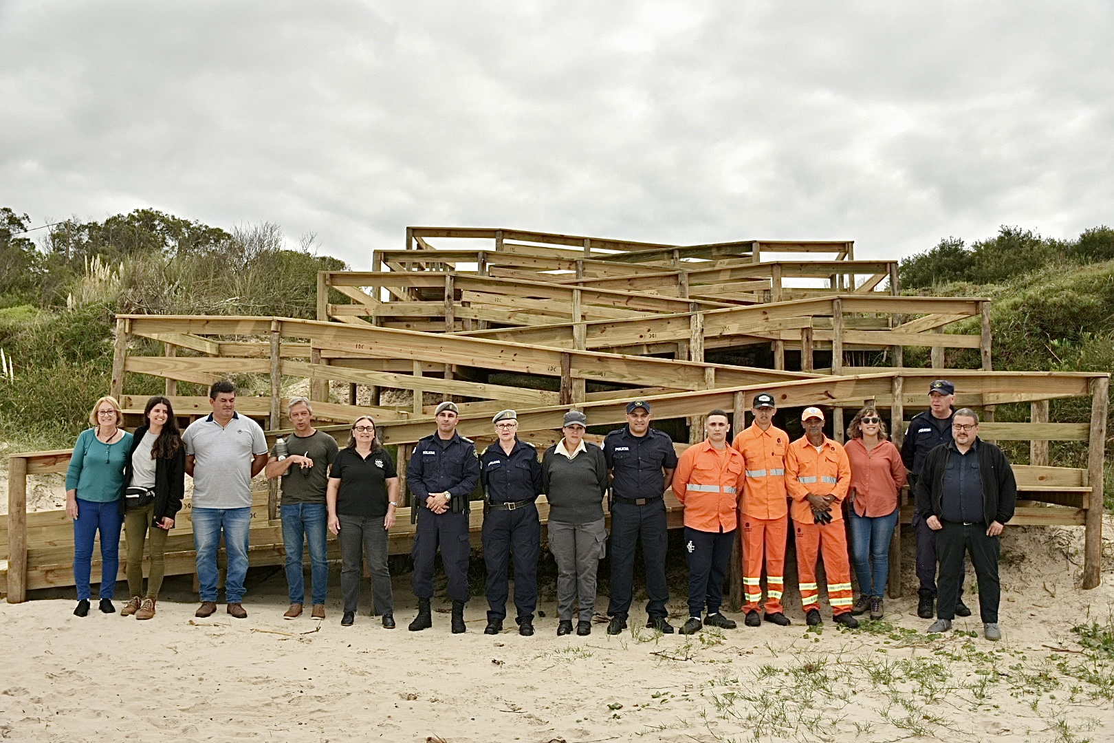 Una nueva bajada accesible en Balneario Sierras del Mar del municipio de La Floresta Una nueva bajada accesible en Balneario Sierras del Mar del municipio de La Floresta